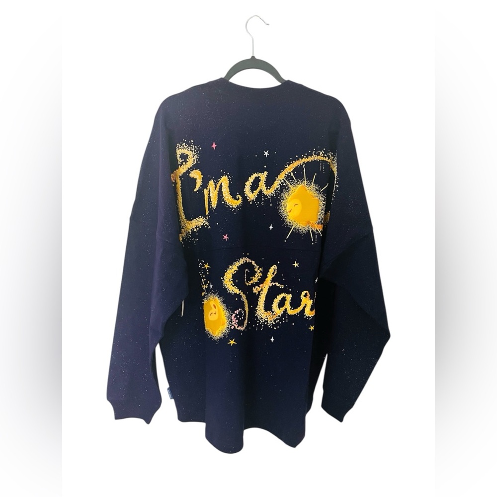 New Disney Wish Deep Purple Spirit Jersey Crewneck with Starburst design - Picture 2 of 5